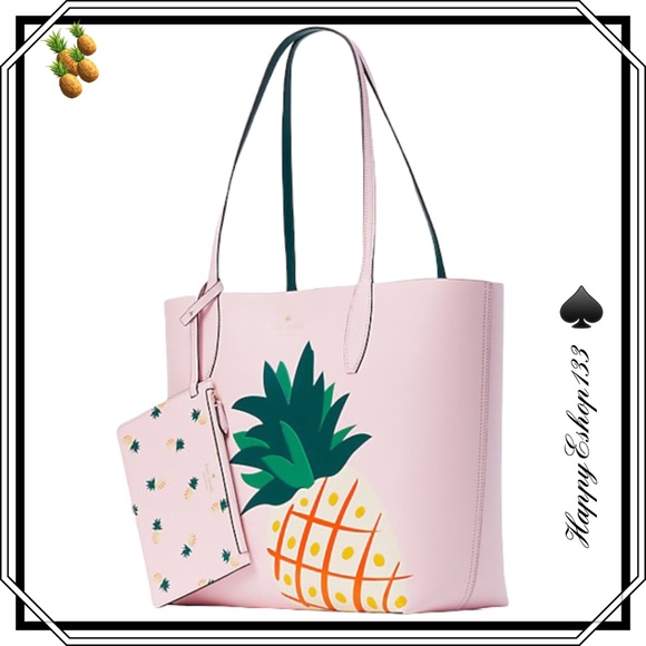 kate spade Handbags - ♠️🍍 kate spade Pineapple Graphic Reversible Tote Bag, Pink Multi